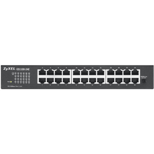 Коммутатор/ ZYXEL GS1100-24E Switch , 24xGE, rack 19 