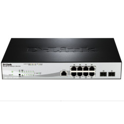 Сетевой коммутатор/ Managed Gigabit Switch with 8 10/100/1000Base-T PoE + 2 SFP Ports