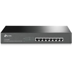 8-Port Gigabit PoE+ Switch, 8 Gigabit RJ45 Ports, 802.3at/af, 126W PoE Power, 1U 13-inch Rack-mountable Steel Case