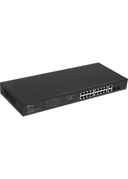 Коммутатор TP-Link TL-SG1218MP (L2) 18x1Гбит/с 2xКомбо(1000BASE-T/SFP) 16PoE+ 250W неуправляемый