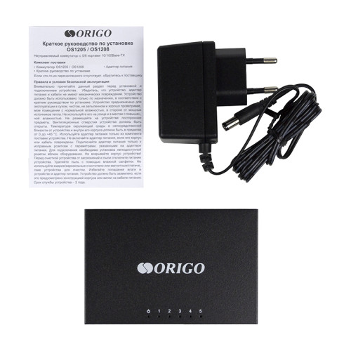 Unmanaged Switch 5x100Base-TX, metal case