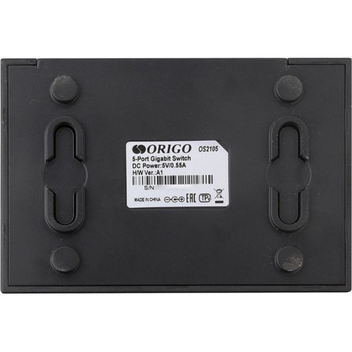 Неуправляемый коммутатор ORIGO OS2105/A2A  5x1000Base-T, корпус пластик