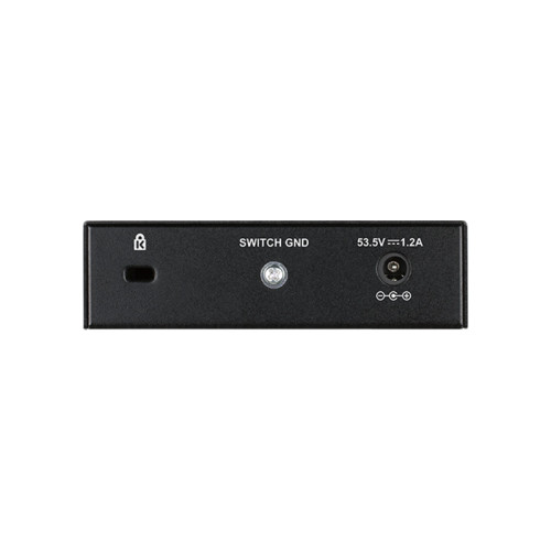 Коммутатор/ DGS-1005P Unmanaged Switch 5x1000Base-T (4x1000Base-T PoE), PoE Budget 60W, metal case