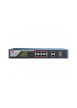 Коммутатор Hikvision DS-3E1310P-EI/M (L2) 8x100Мбит/с 2SFP 123W