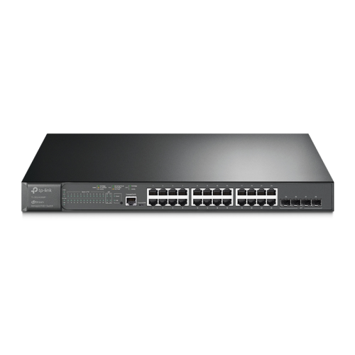 Коммутатор/ JetStream 28-port Gigabit L2+ Managed Switch with 24-port PoE+, PoE budget up to 384W, support SDN EUplug