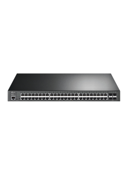 Коммутатор/ 48-port Gigabit PoE+ L2+ switch, 48 802.3af/at PoE+ ports, 4 Gb SFP slots, 1 RJ-45 + 1Micro-USB console ports, 348W PoE budget