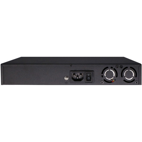 OSNOVO Управляемый L2 PoE коммутатор Gigabit Ethernet на 16 RJ45 PoE + 2 x RJ45 + 2 GE SFP портов, до 30W на порт, суммарно до 300W