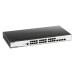 Коммутатор/ DGS-3000-28X/B Managed L2 Switch 24x1000Base-T, 4x10GBase-X SFP+, Surge 6KV, CLI, RJ45 Console, RPS, Dying Gasp