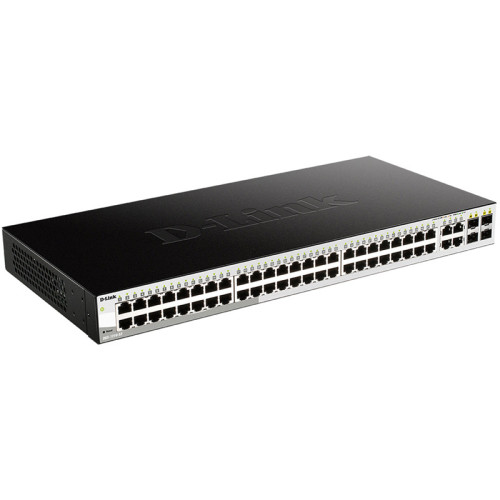 Коммутатор/ DGS-1210-52/FL Managed L2 Switch 48x1000Base-T, 4xCombo 1000Base-T/SFP, Surge 6KV, CLI Коммутатор/ DGS-1210-52/FL Managed L2 Switch 48x1000Base-T, 4xCombo 1000Base-T/SFP, Surge 6KV, CLI