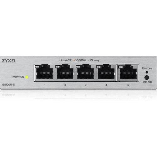 Коммутатор Zyxel GS1200-5V3-EU0101F (L2) 5x1Гбит/с управляемый