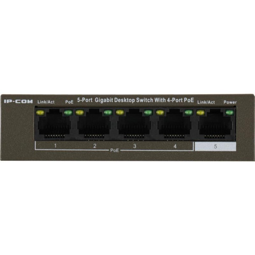 Коммутатор IP-Com G1105P-4-63W (L2) 5x1Гбит/с 4PoE 58W неуправляемый