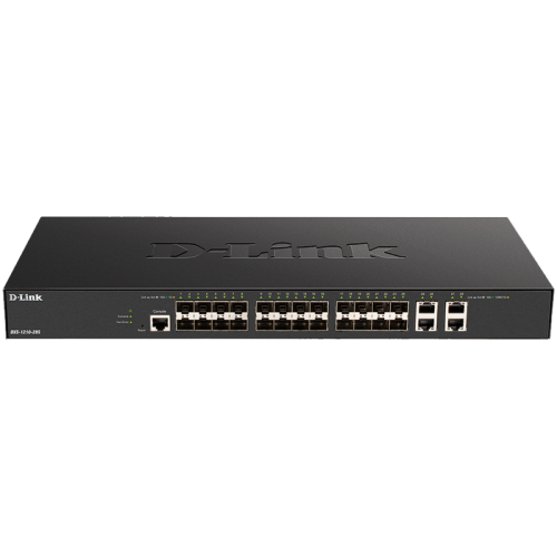 Коммутатор/ DXS-1210-28S Smart L2+ Switch 24x10GBase-X SFP+, 4x10GBase-T, CLI, RJ45 Console