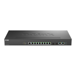 Коммутатор/ Управляемый L2 PoE-коммутатор, 8x2.5GBase-T PoE, 2x10GBase-T, 2x10GBase-X SFP+, PoE-бюджет 240 Вт, защита от статического электричества до 6 кВ, CLI, консольный порт RJ-45