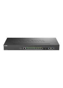 Коммутатор/ Управляемый L2 PoE-коммутатор, 8x2.5GBase-T PoE, 2x10GBase-T, 2x10GBase-X SFP+, PoE-бюджет 240 Вт, защита от статического электричества до 6 кВ, CLI, консольный порт RJ-45