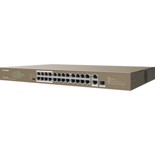 Коммутатор IP-Com F1126P-24-250W (L2) 24x100Мбит/с 2x1Гбит/с 1xКомбо(1000BASE-T/SFP) 1SFP 24PoE 230W неуправляемый