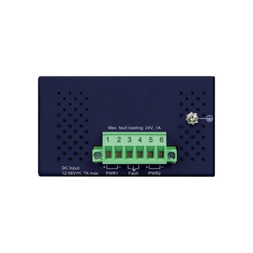 коммутатор/ PLANET IGS-614HPT IP40 Industrial 4-Port 10/100/1000T 802.3at PoE + 1-Port 10/100/1000T + 1-Port 100/1000X SFP Gigabit Ethernet Switch(-40 to 75 C, dual 12V~56V DC power boost, PoE Usage LED)