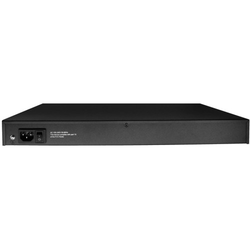 OSNOVO PoE коммутатор 24 x 10/100 Base-T PoE,  4 x GE Combo Uplink RJ45/SFP, PoE на порт - до 30W, суммарно PoE до 385W