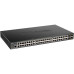 Коммутатор/ DGS-1250-52XMP Smart L2 Switch 48x1000Base-T PoE, 4х10GBase-X SFP+, PoE Budget 370W, CLI, RJ45 Console