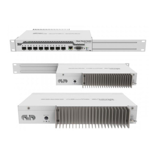 Коммутатор/ CRS309-1G-8S+IN Cloud Router Switch, desktop switch with one Gigabit Ethernet port and eight SFP+ 10Gbps ports