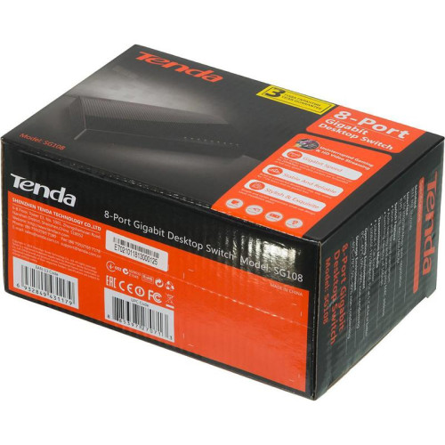Коммутатор Tenda SG108 8x1Гбит/с неуправляемый