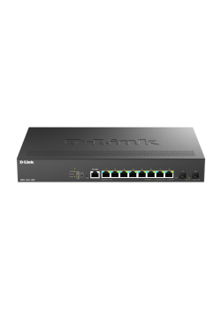 Коммутатор/ Управляемый L2 PoE-коммутатор, 8x2.5GBase-T PoE, 2x10GBase-X SFP+, PoE-бюджет 240 Вт, защита от статического электричества до 6 кВ, CLI, консольный порт RJ-45
