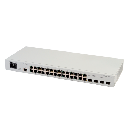 Ethernet-коммутатор MES2428, 24 порта 10/100/1000 Base-T, 4 комбо-порта 10/100/1000 Base-T/100/1000 Base-X (SFP) 220V AС
