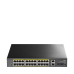 Коммутатор/ 24-10/100/1000 BASE-T Gigabit ports, 2-Port 10/100/1000 BASE-T Gigabit Uplink ports, 2-1000 BASE-X SFP Slot, 24-port IEEE 802.3at PoE+ Injector, 300 watts total Power budget, Supports PoE power up to 30W for each PoE port, Extend Mode (Transmi