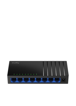 Коммутатор/ 8-Port Gigabit Desktop Switch, 8 10/100/1000M RJ45 Ports, IGMP Snooping, Loop Detection/Prevention, 802.1p/DSCP QoS, Desktop Plastic Case, Power Saving, Plug & Play