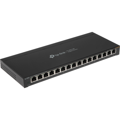Коммутатор/ 16-Port Gigabit Easy Smart Switch, 16 Gigabit RJ45 Ports, Desktop Steel Case, MTU/Port/Tag-based VLAN, QoS, IGMP Snooping, Web/Utility Management