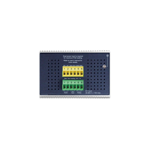 коммутатор/ PLANET IGS-6325-8UP2S IP30 DIN-rail Industrial L3 8-Port 10/100/1000T 802.3bt PoE + 2-port 1G/2.5G SFP Full Managed Switch (-40 to 75 C, 8-port 95W PoE++, 802.3bt/PoH/Force modes, dual redundant power input on 48~56VDC terminal block, DIDO, ER