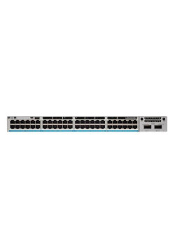 Коммутатор CISCO Catalyst 9300 48-port 1Gb copper with modular uplinks, PoE+, PS 1x715W, PoE+ 437W/1440W, DNA Network Advantage, C9300-48P-A