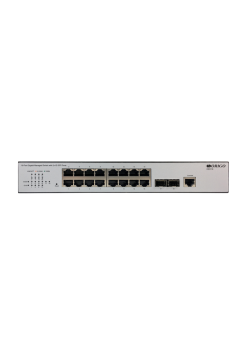 Коммутатор/ Управляемый L2 коммутатор, 16x1000Base-T, 2x1000Base-X SFP, консольный порт RJ-45, комплект для установки в 19