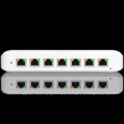 Коммутатор Ubiquiti UniFi Switch Ultra PoE-коммутатор, 8х 1G RJ45, раздача 42 Вт