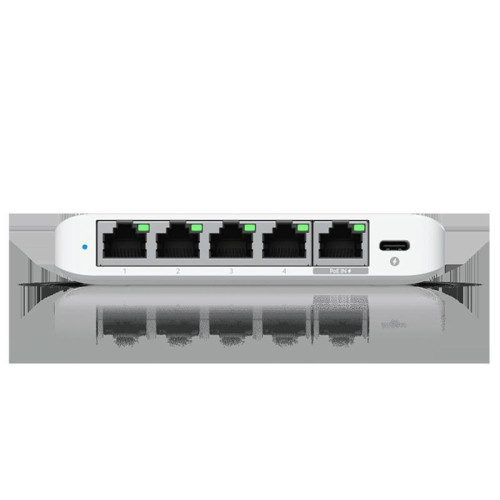 Коммутатор Ubiquiti UniFi Switch Flex Mini 2.5G Compact, 5-port 2.5G switch that can be powered with PoE or a USB-C adapter.