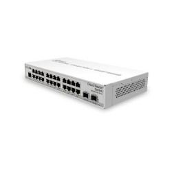 Коммутатор/ CRS326-24G-2S+IN Cloud Router Switch 24 Gigabit ports, 2 SFP+ cages and a desktop case – server room power for your home