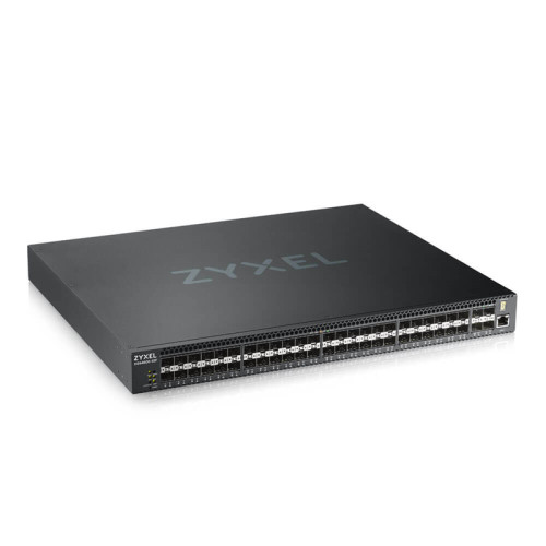 Коммутатор/ ZYXELXGS4600-52F AC L3 Managed Switch, 48 port Gig SFP, 4 dual pers.  and 4x 10G SFP+, stackable, dual PSU AC