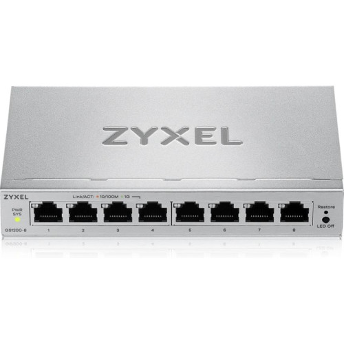 Коммутатор Zyxel GS1200-8V3-EU0101F (L2) 8x1Гбит/с управляемый
