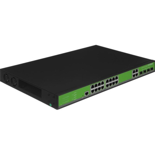 Коммутатор Digma DSP716G-4C-R300 (L2+) 16x1Гбит/с 4xКомбо(1000BASE-T/SFP) 300W управляемый Коммутатор Digma DSP716G-4C-R300 (L2+) 16x1Гбит/с 4xКомбо(1000BASE-T/SFP) 300W управляемый