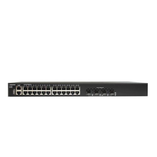 Коммутатор/ SW-24G4X-L3ST Управляемый стекируемый L3 коммутатор Gigabit Ethernet на 24xRJ45 + 4x10G SFP+ Uplink. Порты: 24 x GE (10/100/1000Base-T) + 4 x 1G/10G SFP+ Uplink, консольный порт, порт управления. Встроенная грозозащита 10kV на порт. Питание: A