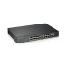 Коммутатор/ ZYXEL GS1900-24EP Smart L2 PoE + switch , rack 19 