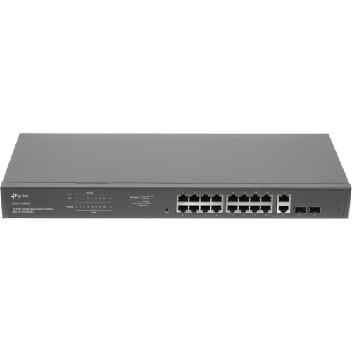 Коммутатор TP-Link TL-SG1218MPE (L2) 18x1Гбит/с 2xКомбо(1000BASE-T/SFP) 16PoE+ 192W управляемый Коммутатор TP-Link TL-SG1218MPE (L2) 18x1Гбит/с 2xКомбо(1000BASE-T/SFP) 16PoE+ 192W управляемый