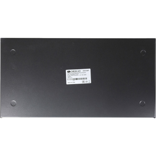 Unmanaged Switch 16x100Base-TX PoE, 2x1000Base-T, PoE Budget 190W, Long-range PoE up to 250m, 19