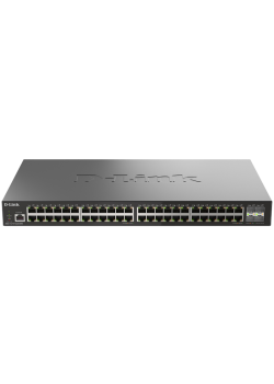 Коммутатор/ Управляемый L2 коммутатор, 48x1000Base-T, 4x10GBase-X SFP+, защита от статического электричества до 6 кВ, CLI, консольный порт RJ-45, RPS, поддержка Dying Gasp