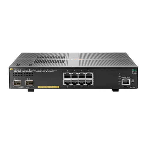 Коммутатор HPE JL258A Aruba 2930F 8G PoE+ 2SFP+ Switch