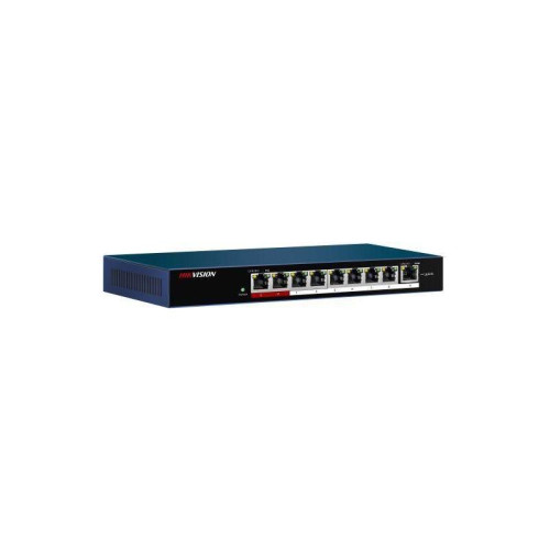 Коммутатор Hikvision DS-3E0109P-E/M(B) 9x100Мбит/с 8PoE+ 58W неуправляемый