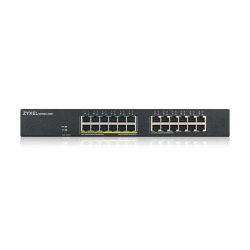 Коммутатор/ ZYXEL GS1900-24EP Smart L2 PoE + switch , rack 19 