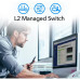 Коммутатор/ 24-Port Layer 2 Managed Gigabit PoE+ Switch with 4 Gigabit Combo Ports, 300W Коммутатор/ 24-Port Layer 2 Managed Gigabit PoE+ Switch with 4 Gigabit Combo Ports, 300W