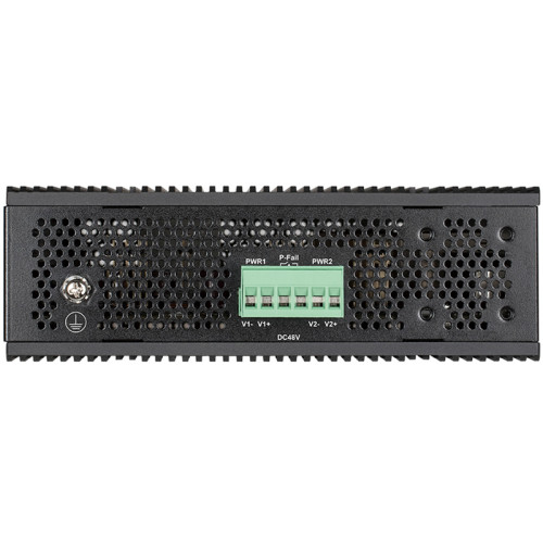 Коммутатор/ DIS-200G-12PS Managed L2 Industrial Switch 10x1000Base-T (8x1000Base-T PoE), 2x1000Base-X SFP, PoE Budget 123W, Surge 6KV, CLI, RJ45 Console, Alarm relay, Dying Gasp, DIN-Rail, metal case IP30, -40 to 65°C, w/o power adapter