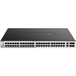 Коммутатор D-Link DGS-3130-54PS/B (L3) 48x1Гбит/с 2x10Гбит/с 4SFP+ 48PoE+ 370W управляемый