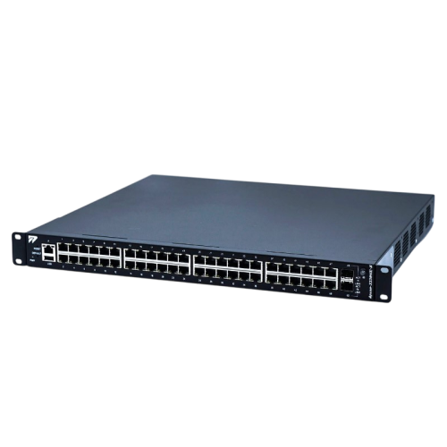 48xGE (RJ-45), 2xSFP; AC; исполнение 19'', опция стекирования
